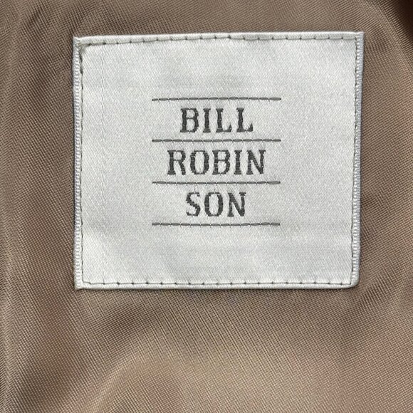 Bill Robinson Beige Men 3 Button Blazer 100 % Silk Size 42 R - Picture 6 of 9
